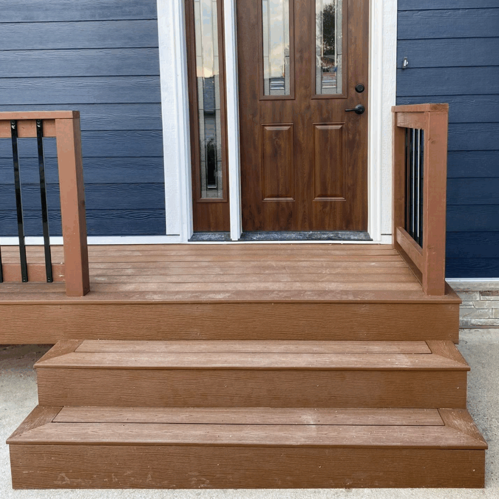 Outdoor deck construction in Spirit Lake IA by Matt’s Handyman